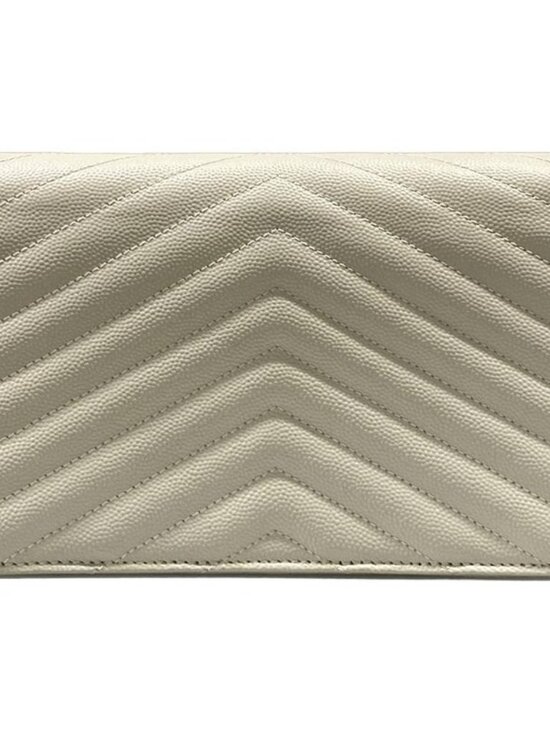 Saint Laurent Paris Wallet Cassandra Envelope Chain White - Picture 2 of 13